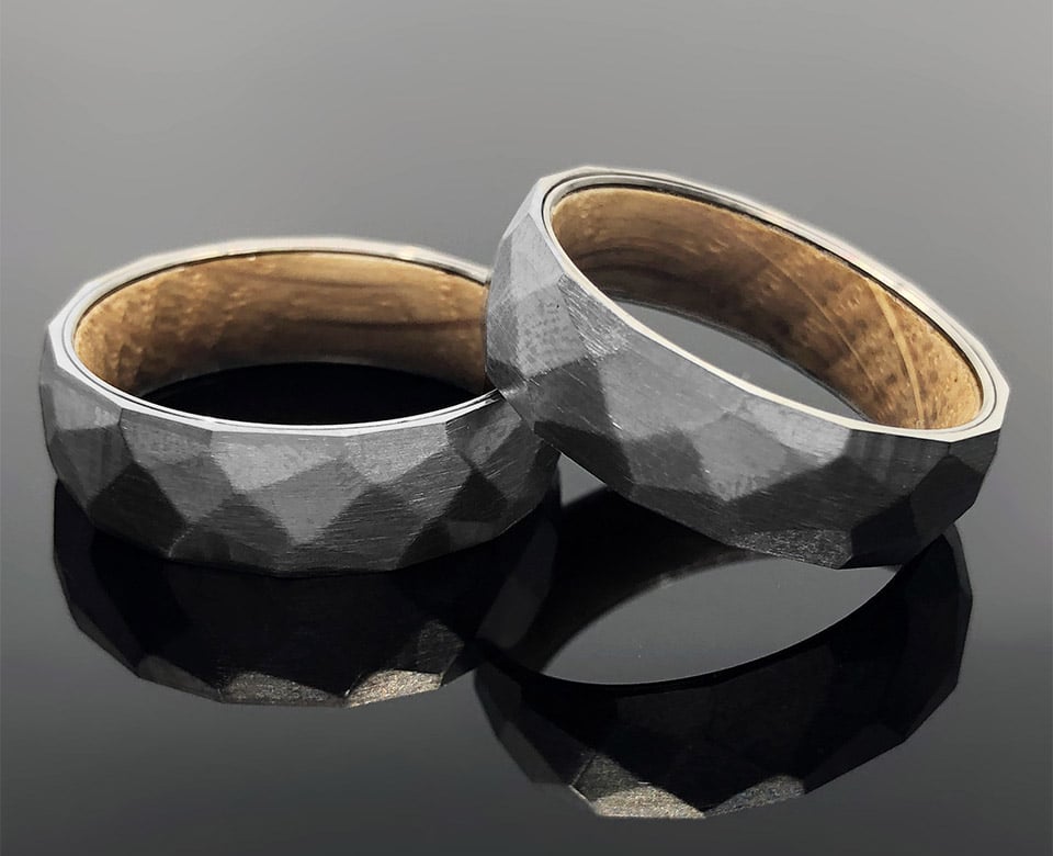 Whiskey Barrel Titanium Ring