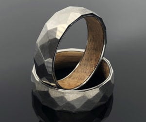 Whiskey Barrel Titanium Ring
