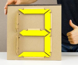 Cardboard 7-Segment Display