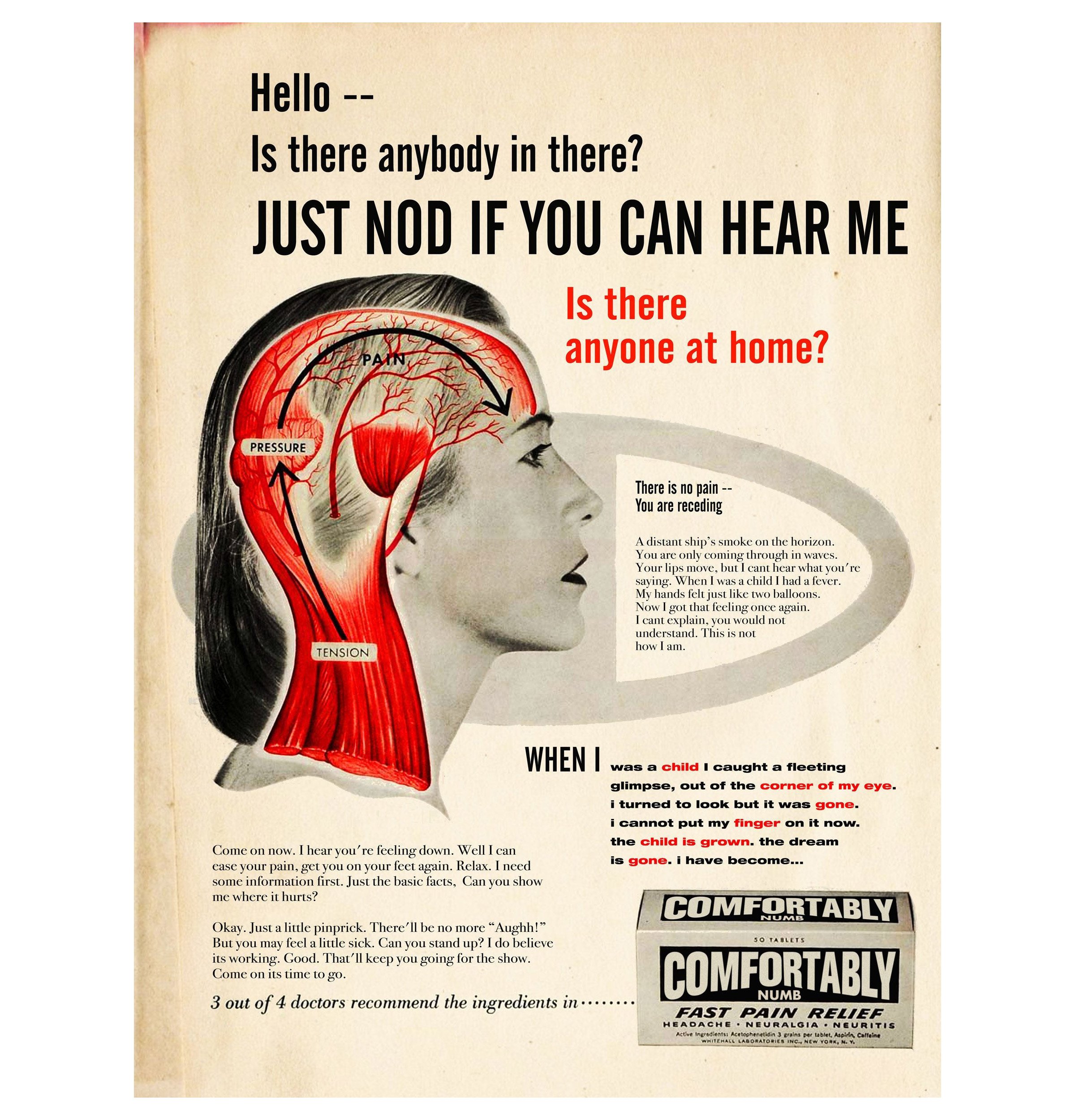 Comfortably Numb Poster