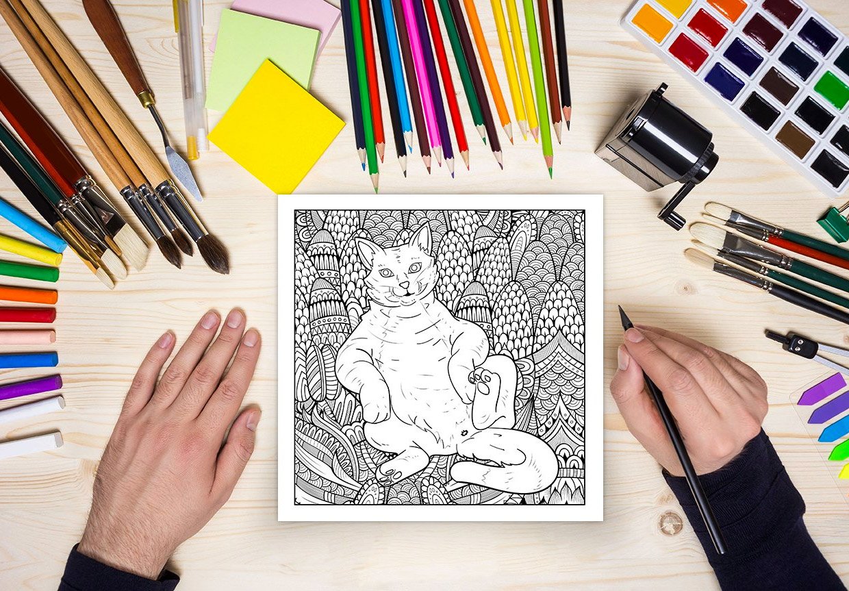 Cattbutt and Dogbutt Coloring Books