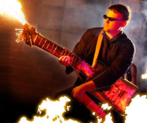 Car Part Flamethrower Guitar