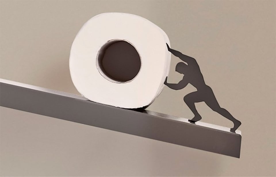 Sisyphus Toilet Paper Shelf