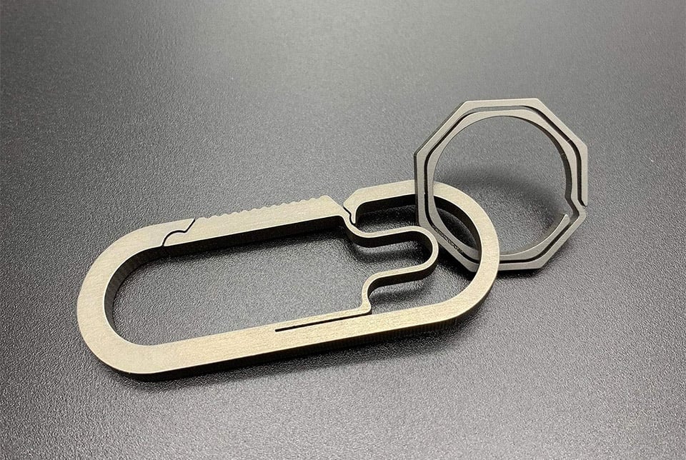 Titanium Quick Clip Keychain