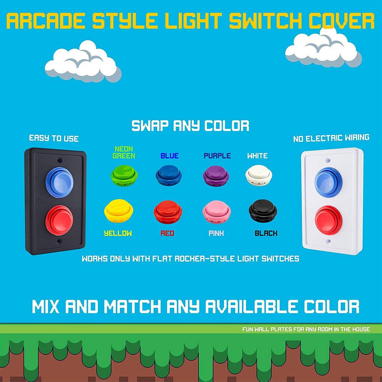 Arcade Light Switch Covers