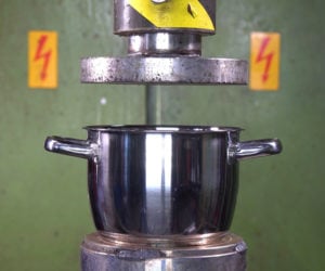 Hydraulic Press vs. Pots and Pans