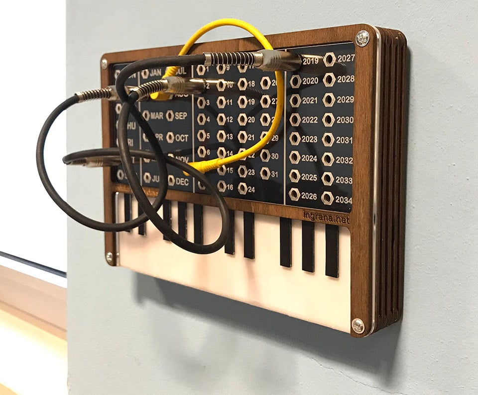 This Perpetual Calendar Looks Like a Modular Synthesizer