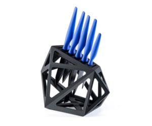 Black + Blue Ceramic Knife Set