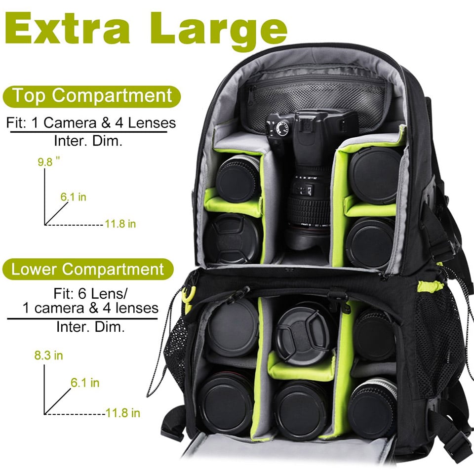 endurax extra large camera backpack