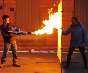Flamethrower vs. Aerogel