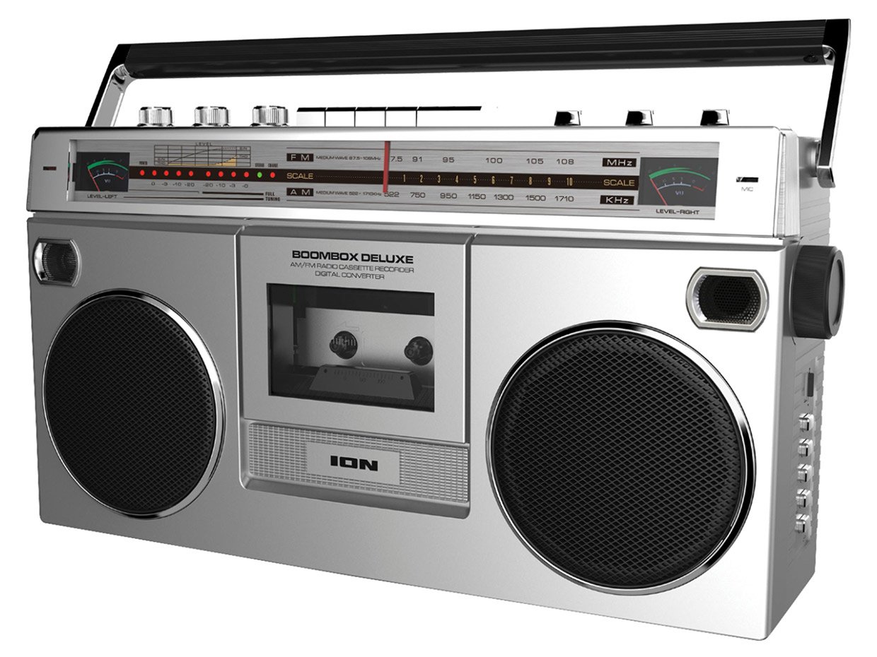 retro boombox bluetooth speaker