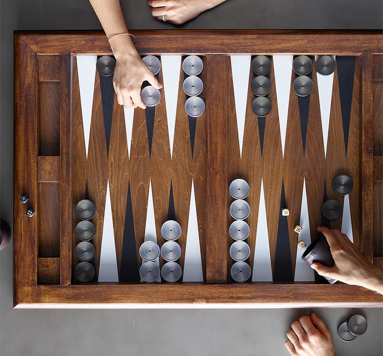 Giant Vintage Backgammon Set