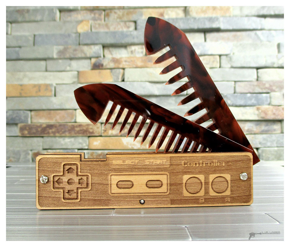 NES Controller Beard Comb