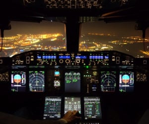 A380 Night Landing
