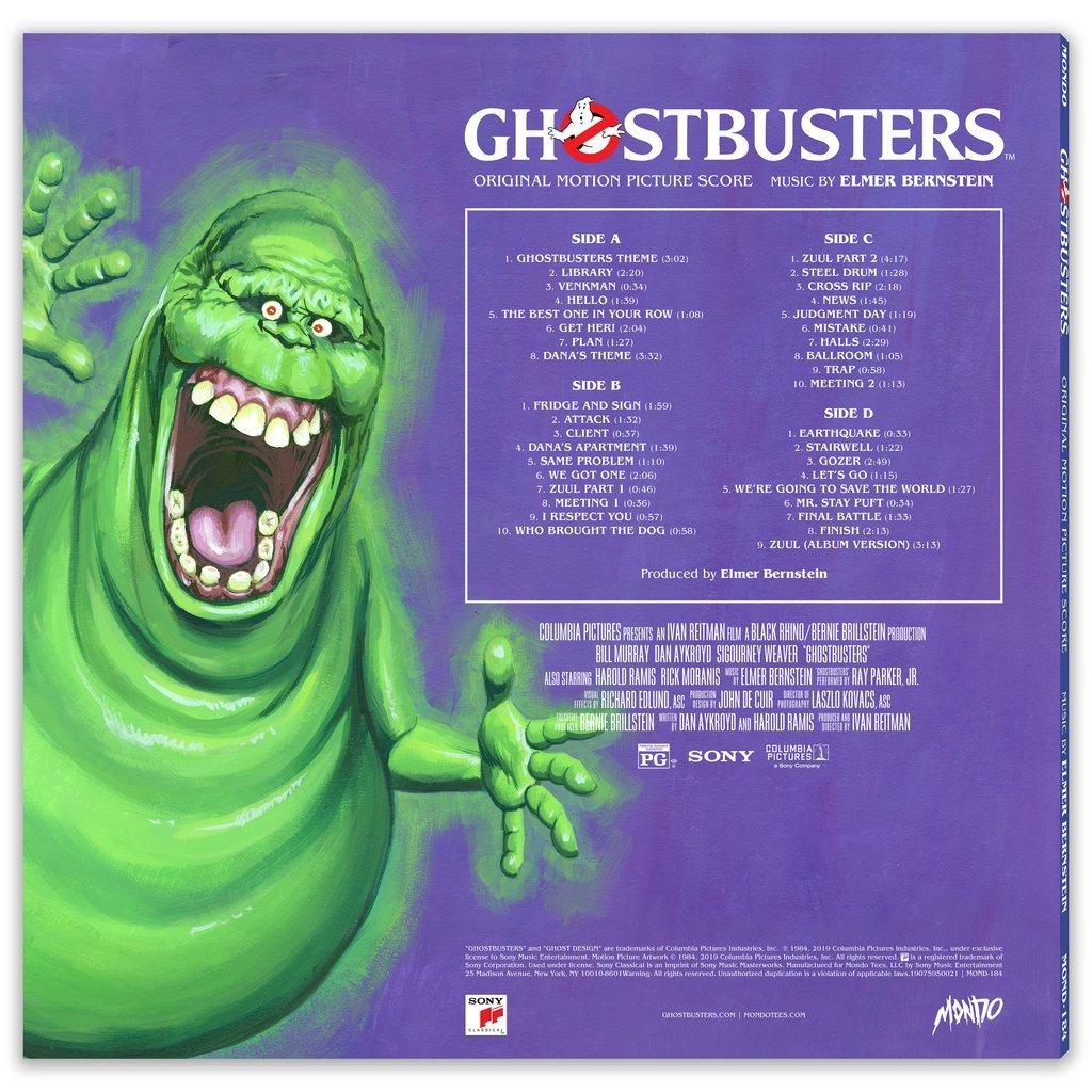 Ghostbusters x Mondo Soundtrack LP