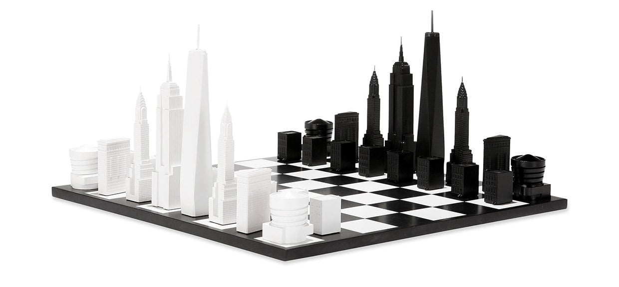 NYC Skyline Chess Set