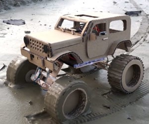 Cardboard Jeep Wrangler