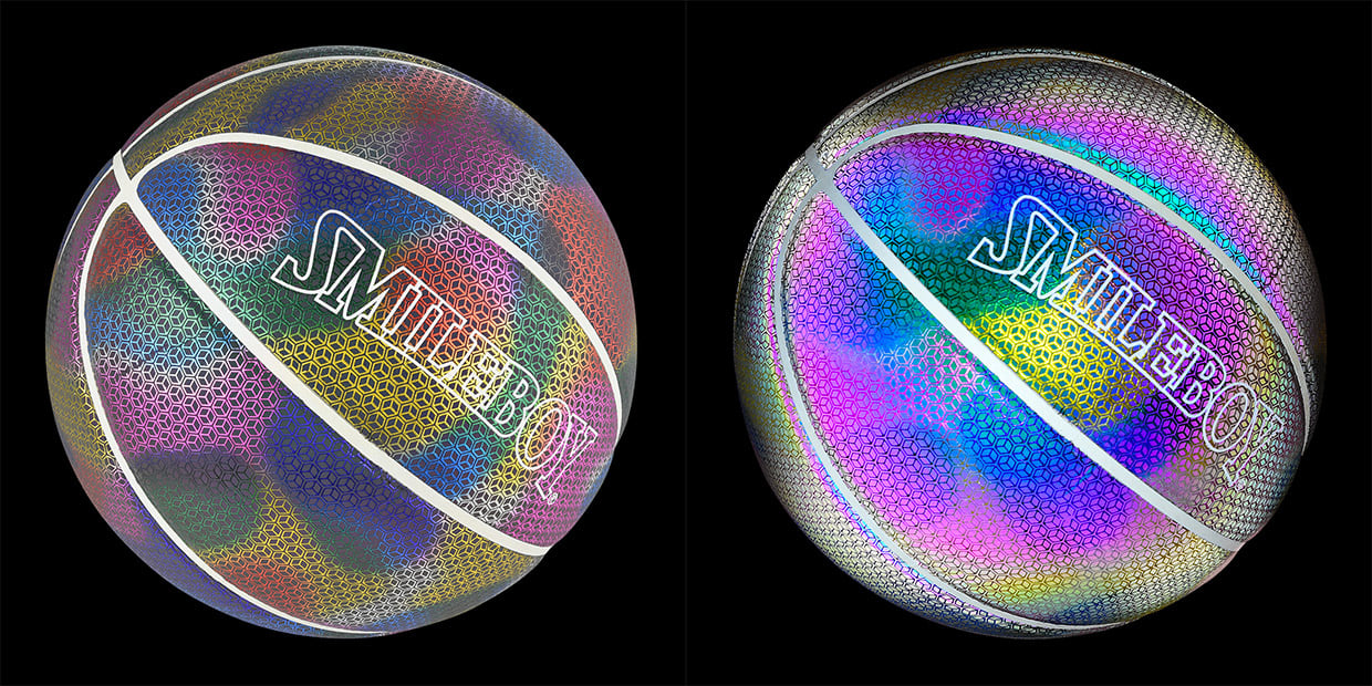 Photo-Iridescent Basketballs