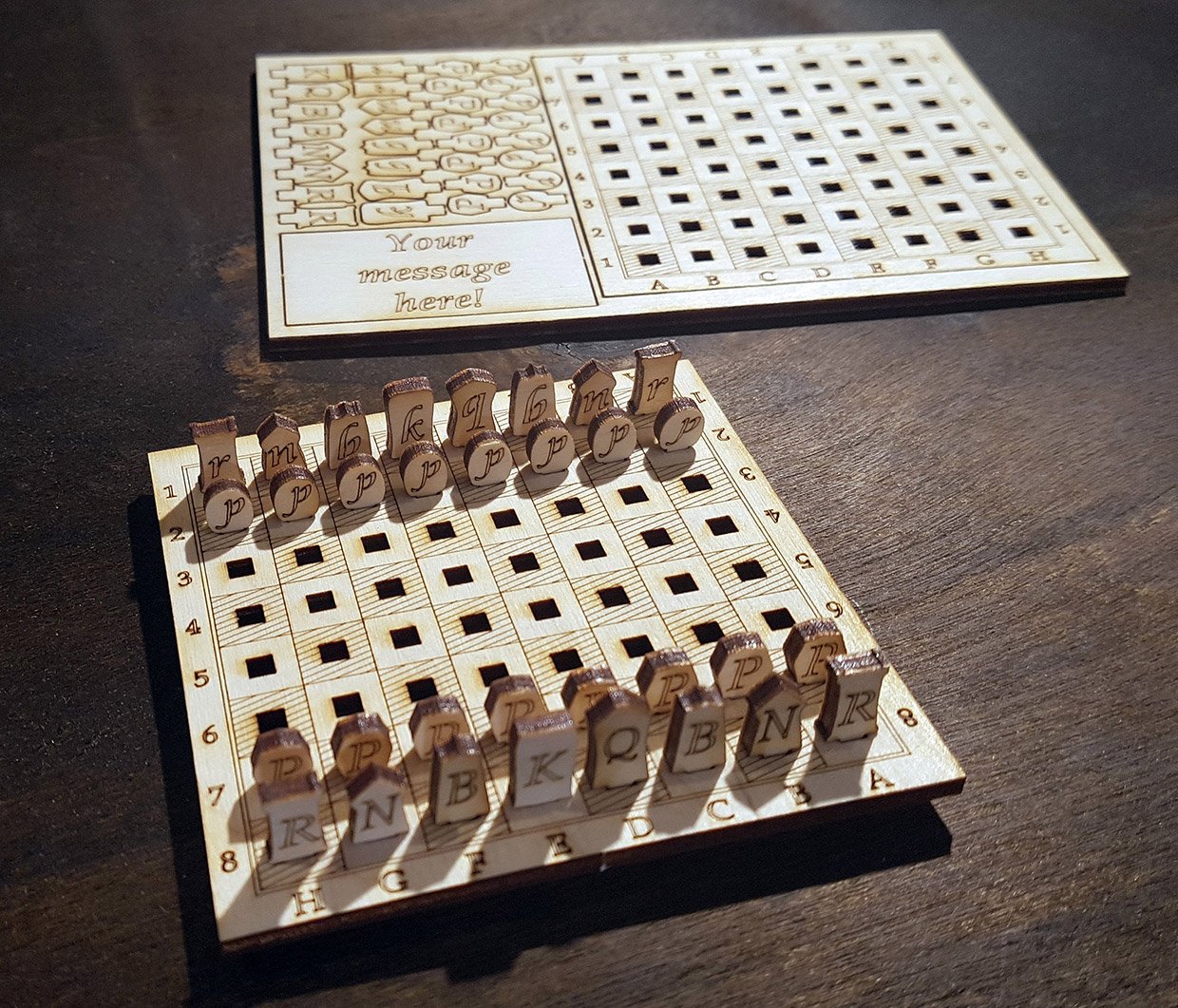 Mini Wood Chess Set