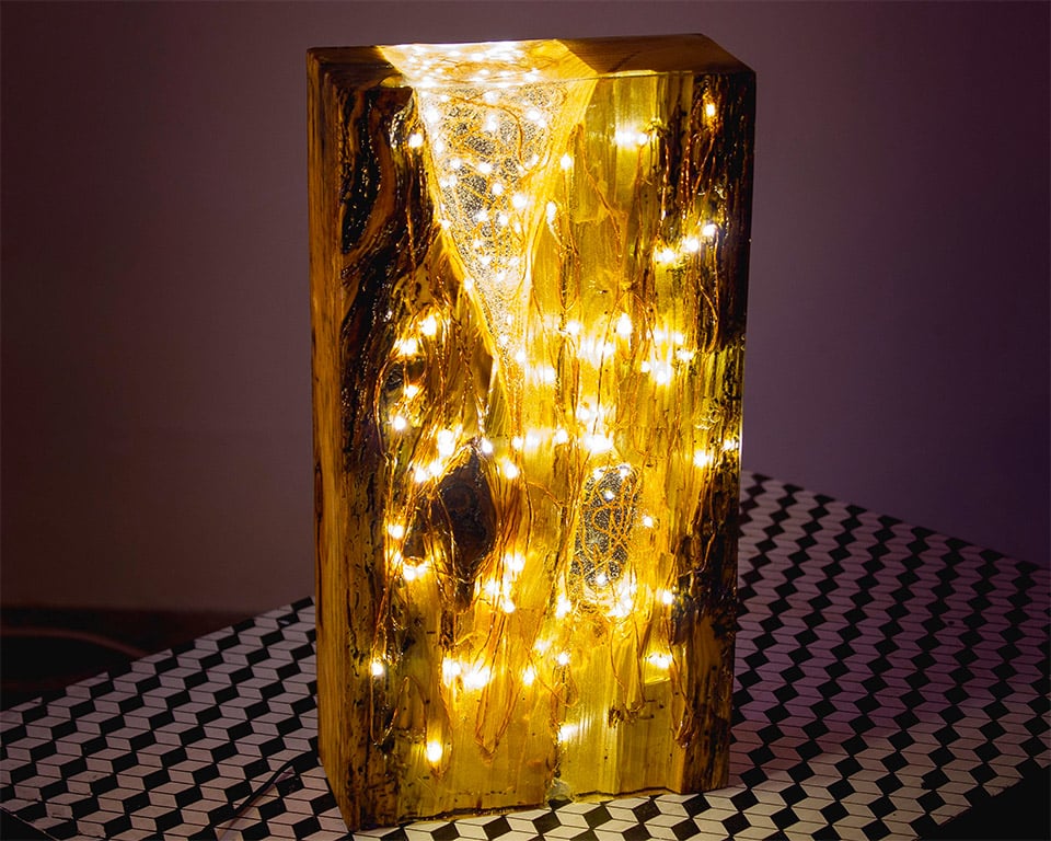 Looking for a Unique Accent Lamp? Check out These Organic Resin LED Lights