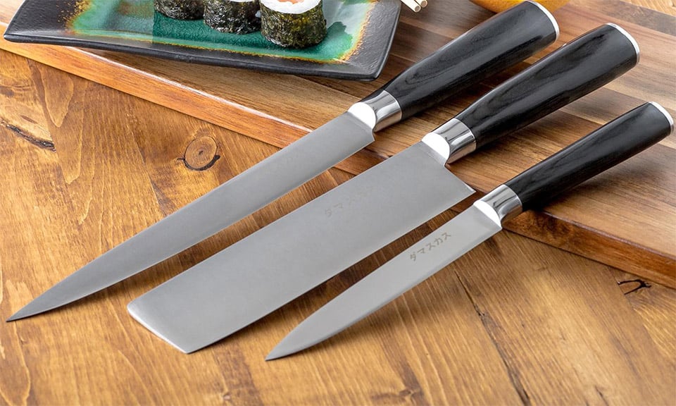 Damasukasu Hanshu Knife Set
