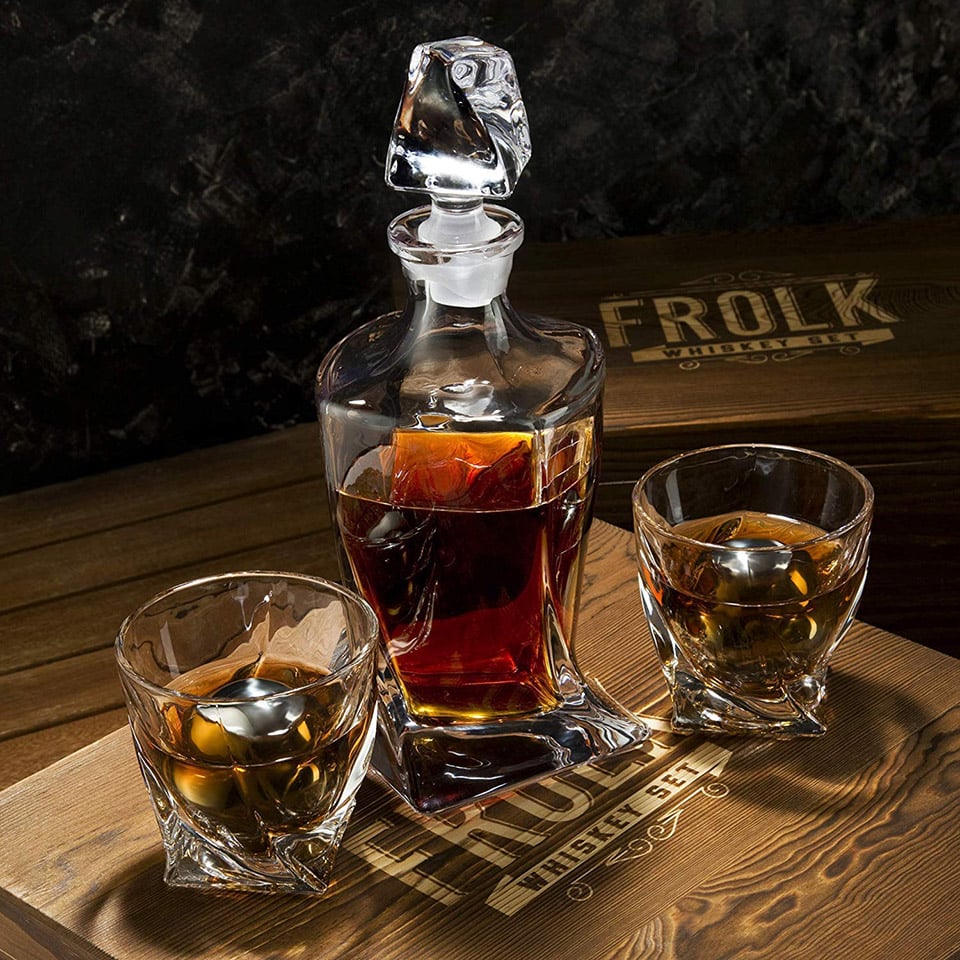 Twisted Whiskey Glass Gift Set