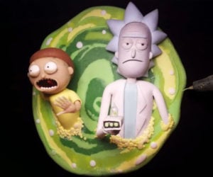 Rick and Morty 3D Pen Sculpture