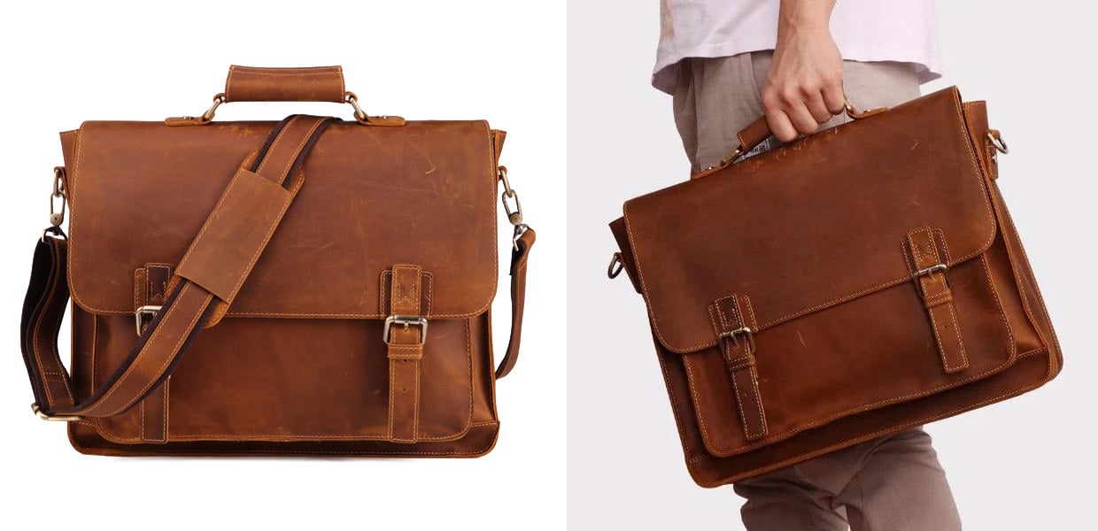 The Daily Leather Messenger Is an Elegant Home for Your Laptop