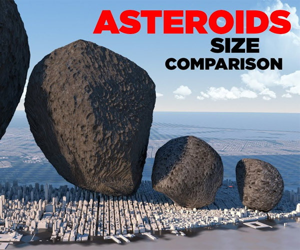 Asteroid Size Comparison