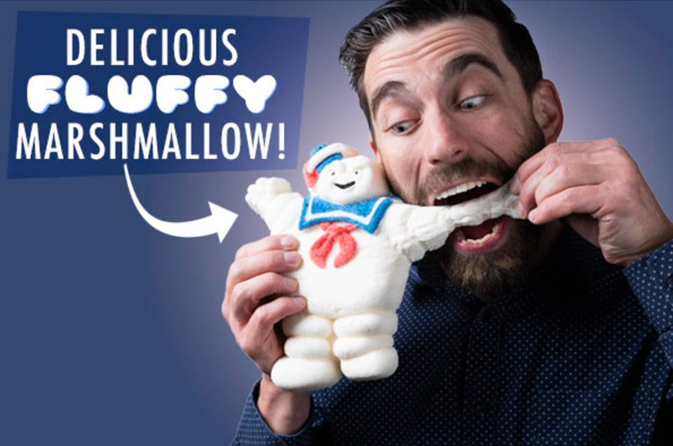 Edible Stay-Puft Marshmallow Man