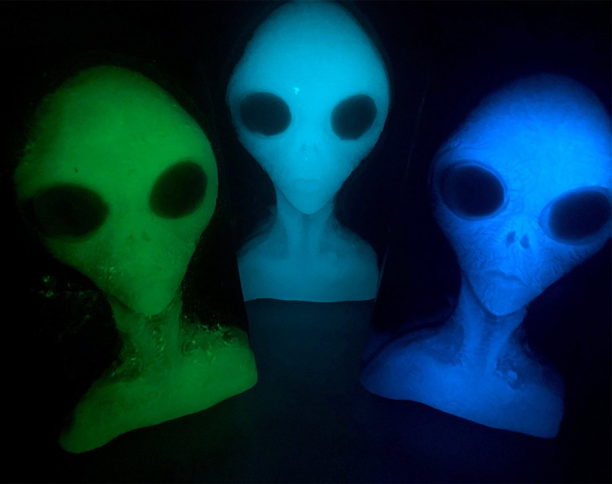 Glowing Alien Soaps