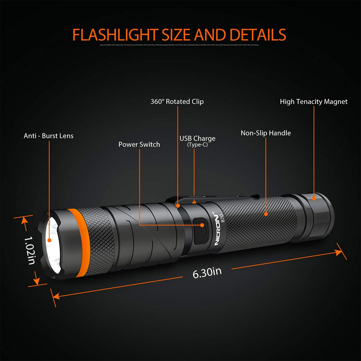 Nicron B70 Flashlight