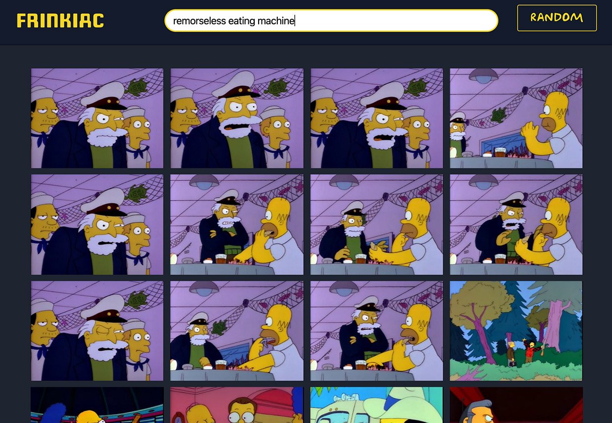 Frinkiac Simpsons Database