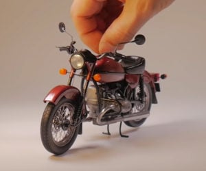 3D Drawing a Motorcycle