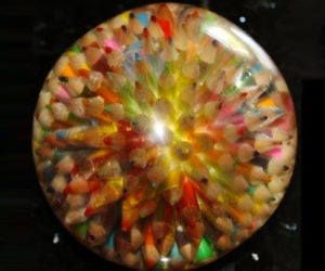 Coloured Pencil Explosion Sphere
