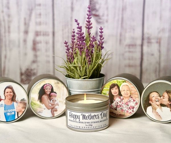 Mother’s Day Photo Candles