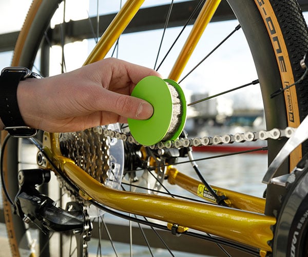Green Disc Bike Chain Lubricator