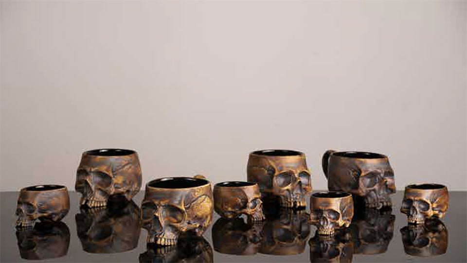 Memento Mori Skull Cups