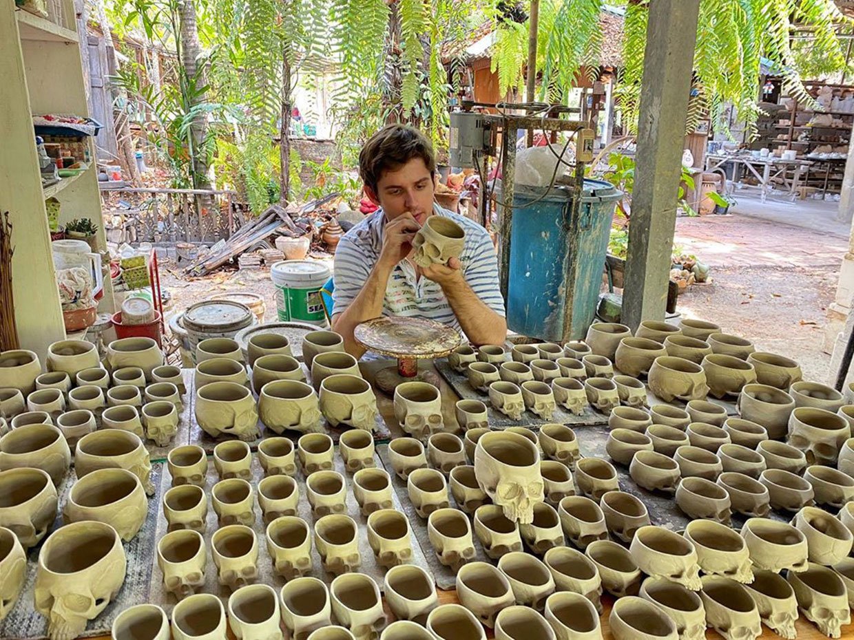 Memento Mori Skull Cups