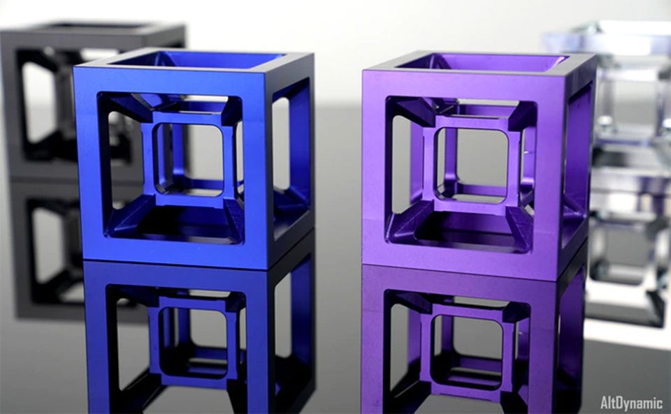 Machined Tesseract Cube