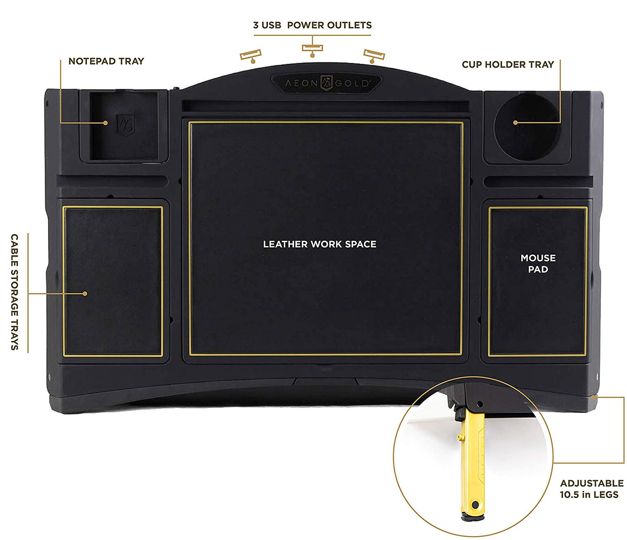 Aeon Gold Lagio Laptop Desk