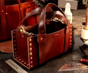 Making a Stitch-Free Leather Bag