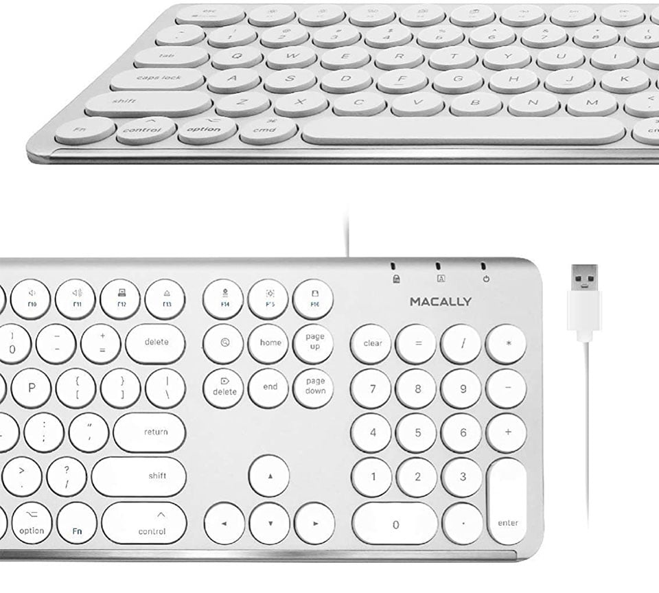 Macally Round Key Mac Keyboard