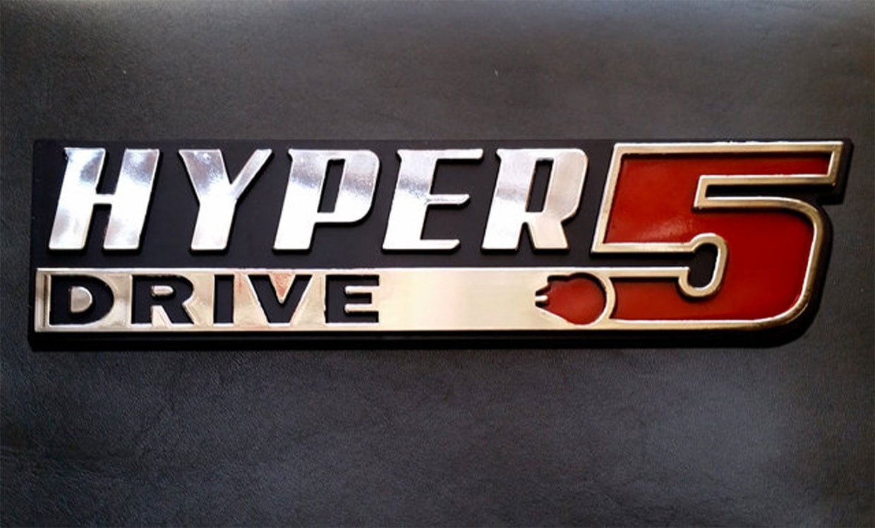 Sci-fi Car Engine Badges