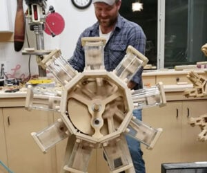 Wooden Radial Engine