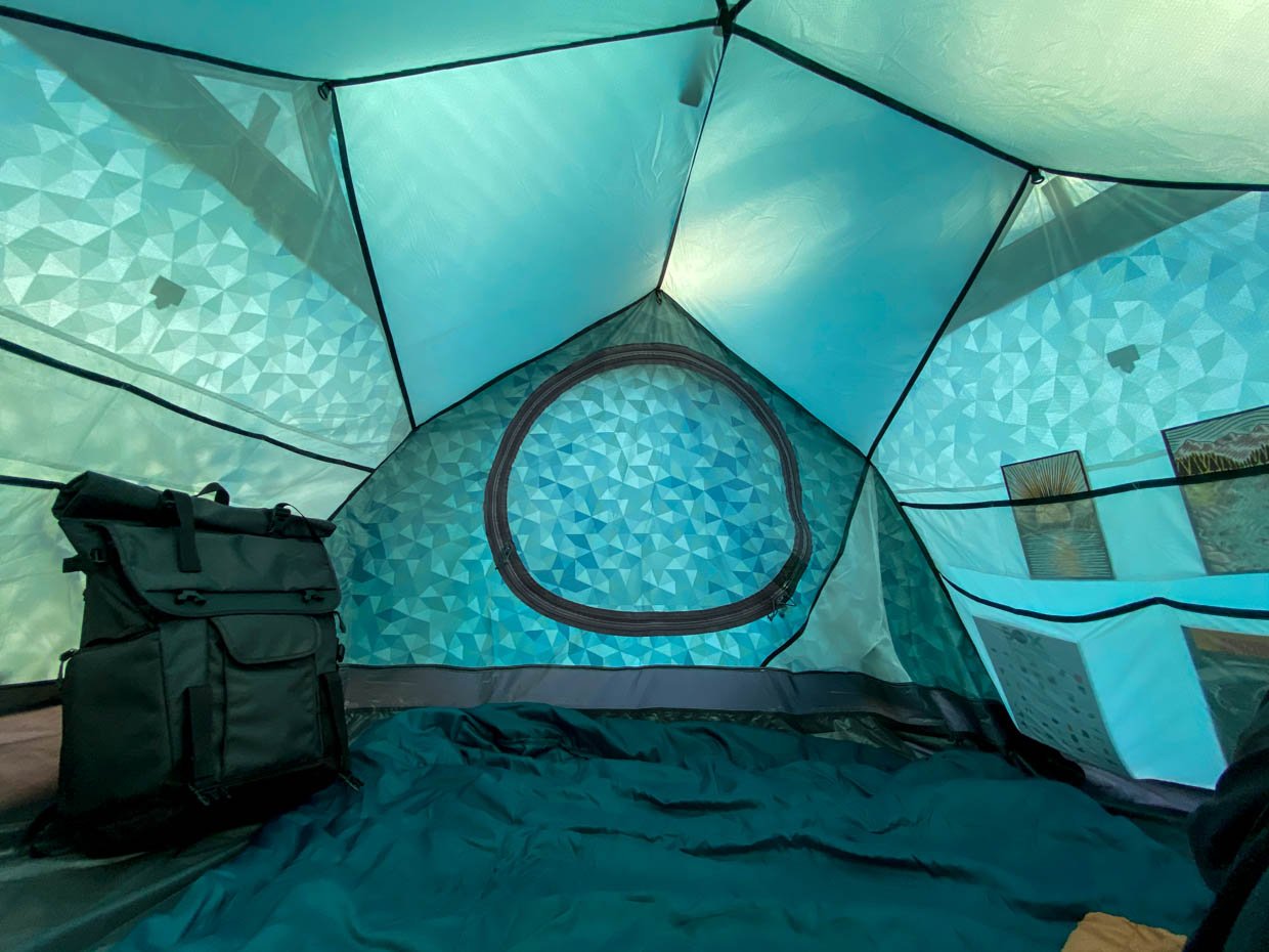 Urban Camping in The Cave Tent