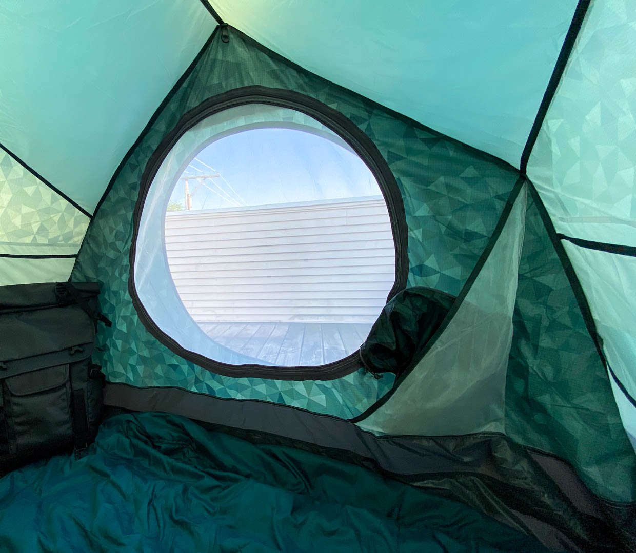 Urban Camping in The Cave Tent