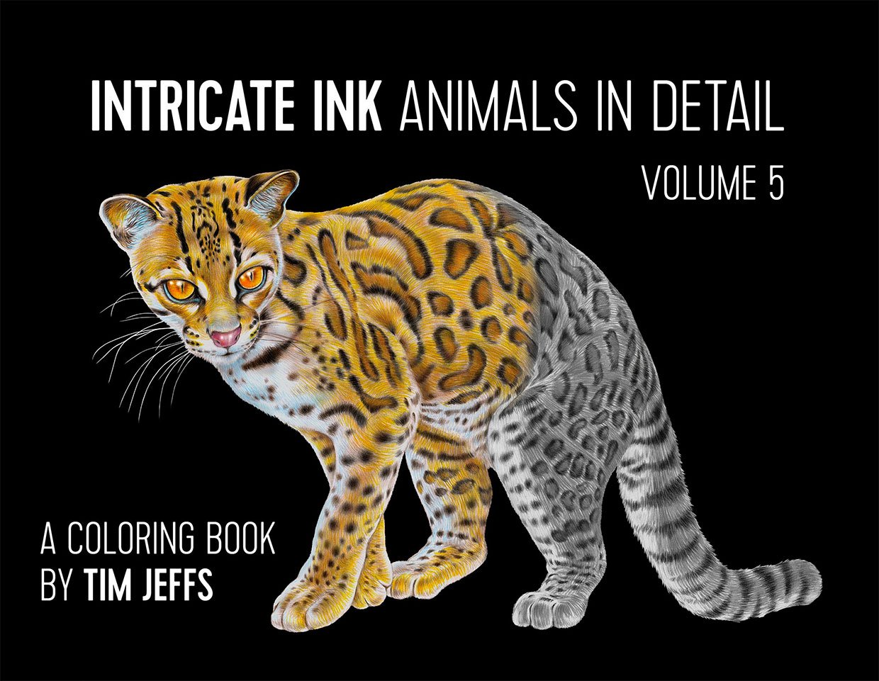 Intricate Ink Animal Coloring Books