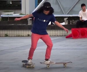 Two Board Freestyle Skateboarding