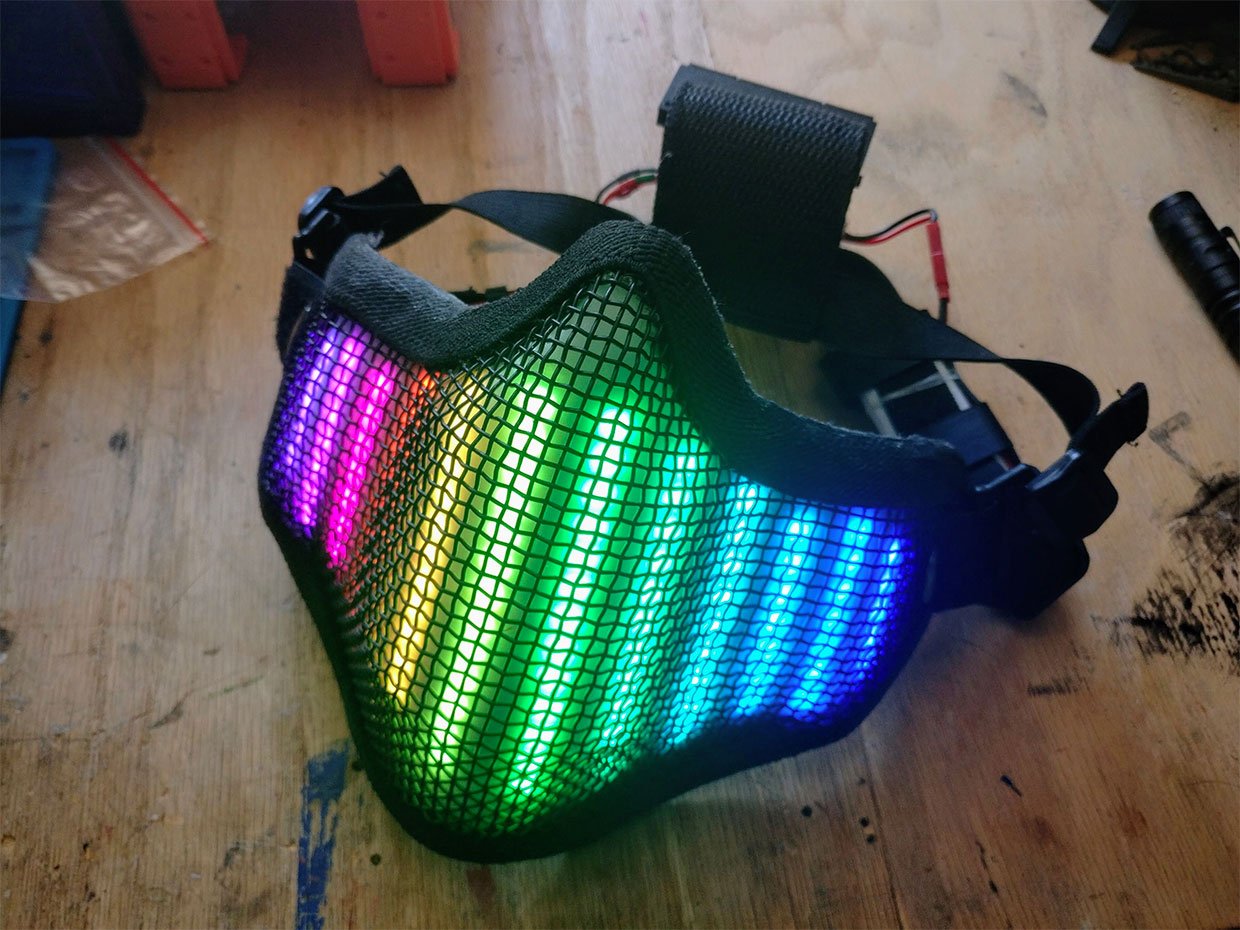 Neopixel LED Face Mask